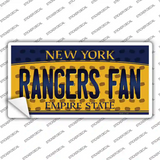 Rangers Fan New York Novelty Sticker Decal