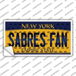Sabres Fan New York Novelty Sticker Decal
