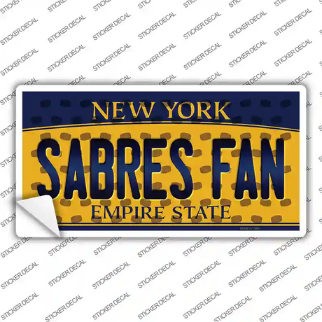 Sabres Fan New York Novelty Sticker Decal