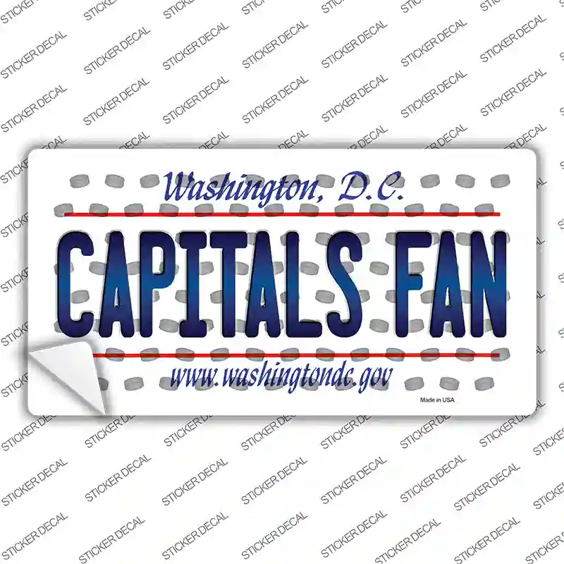 Capitals Fan Washington DC Novelty Sticker Decal
