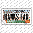 Hawks Fan Georgia Novelty Sticker Decal