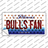 Bulls Fan Illinois Novelty Sticker Decal