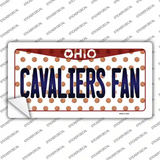 Cavaliers Fan Ohio Novelty Sticker Decal