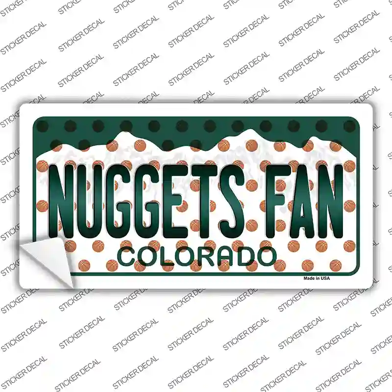 Nuggets Fan Colorado Novelty Sticker Decal