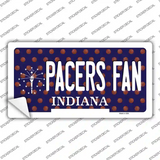 Pacers Fan Indiana Novelty Sticker Decal