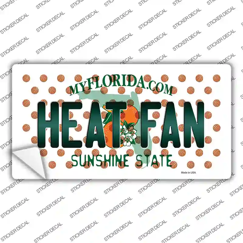 Heat Fan Florida Novelty Sticker Decal