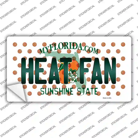Heat Fan Florida Novelty Sticker Decal