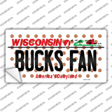Bucks Fan Wisconsin Novelty Sticker Decal