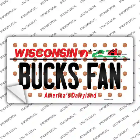 Bucks Fan Wisconsin Novelty Sticker Decal