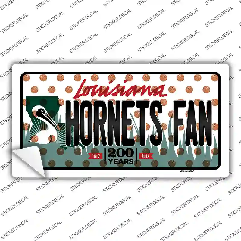 Pelicans Fan Louisiana Novelty Sticker Decal