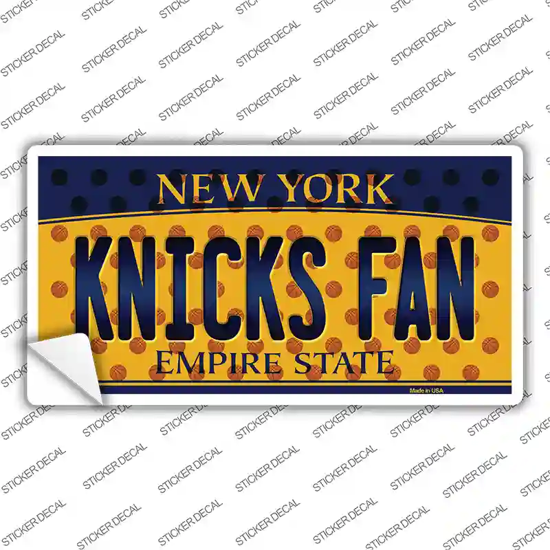 Knicks Fan New York Novelty Sticker Decal