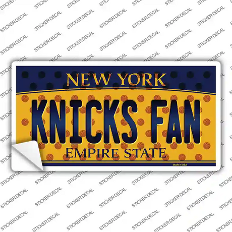 Knicks Fan New York Novelty Sticker Decal