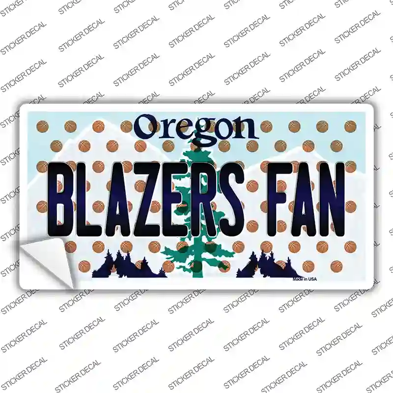 Blazers Fan Oregon Novelty Sticker Decal