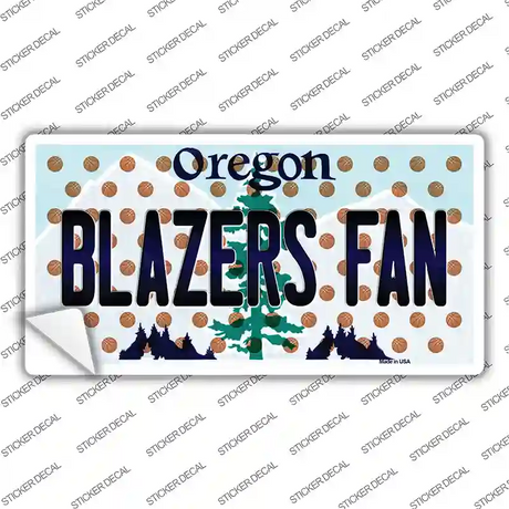 Blazers Fan Oregon Novelty Sticker Decal