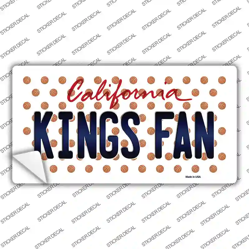 California Kings Fan Novelty Sticker Decal