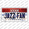 Jazz Fan Utah Novelty Sticker Decal
