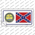 Confederate Flag Tennessee Seal Novelty Sticker Decal