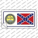 Confederate Flag Tennessee Seal Novelty Sticker Decal