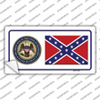 Confederate Flag Mississippi Seal Novelty Sticker Decal