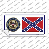 Confederate Flag Mississippi Seal Novelty Sticker Decal