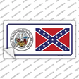 Confederate Flag Arkansas Seal Novelty Sticker Decal