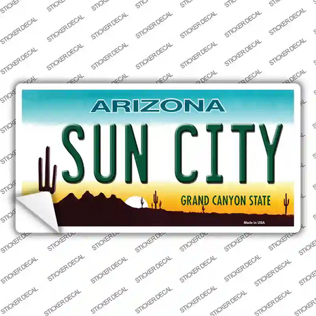 Sun City Arizona Novelty Sticker Decal