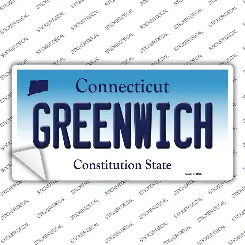 Greenwich Connecticut Novelty Sticker Decal