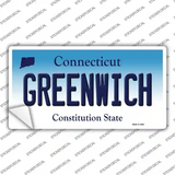 Greenwich Connecticut Novelty Sticker Decal