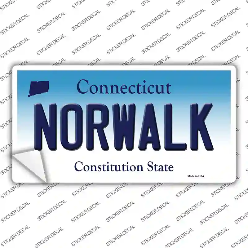 Norwalk Connecticut Novelty Sticker Decal