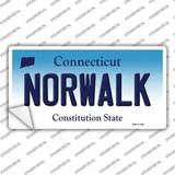 Norwalk Connecticut Novelty Sticker Decal