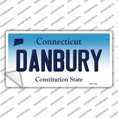 Danbury Connecticut Novelty Sticker Decal