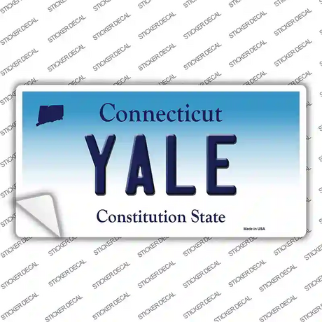 Yale Connecticut Novelty Sticker Decal