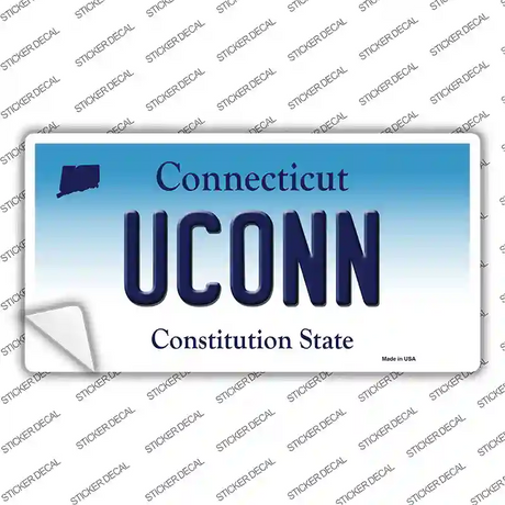 UConn Connecticut Novelty Sticker Decal
