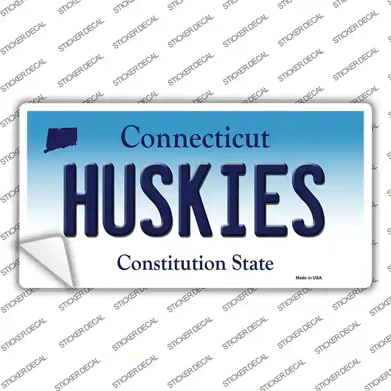 Huskies Connecticut Novelty Sticker Decal