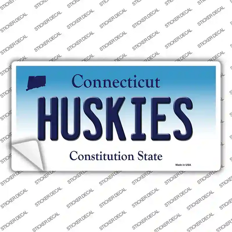 Huskies Connecticut Novelty Sticker Decal