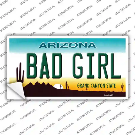 Bad Girl Arizona Novelty Sticker Decal