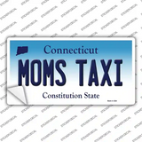 Moms Taxi Connecticut Novelty Sticker Decal