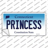 Princess Connecticut Novelty Sticker Decal
