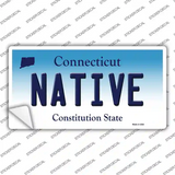 Native Connecticut Novelty Sticker Decal