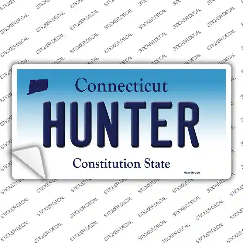 Hunter Connecticut Novelty Sticker Decal