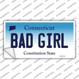 Bad Girl Connecticut Novelty Sticker Decal
