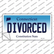 Divorced Connecticut Novelty Sticker Decal