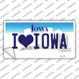 I Love Iowa Novelty Sticker Decal