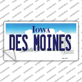 Des Moines Iowa Novelty Sticker Decal