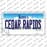 Cedar Rapids Iowa Novelty Sticker Decal