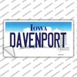 Davenport Iowa Novelty Sticker Decal