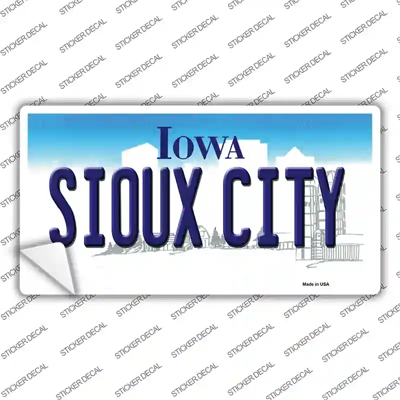 Sioux City Iowa Novelty Sticker Decal