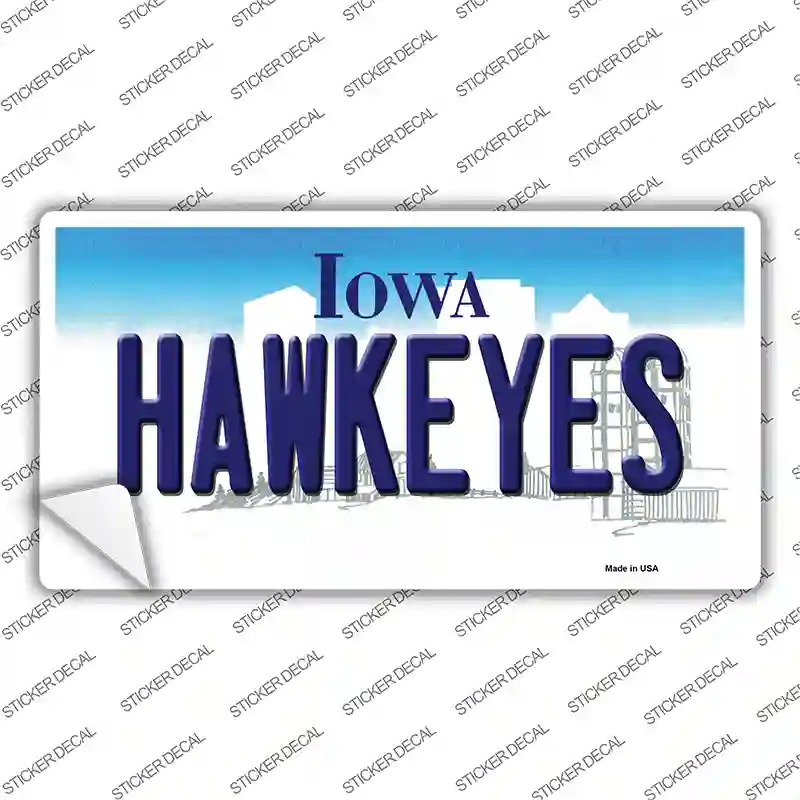 Hawkeyes Iowa Novelty Sticker Decal