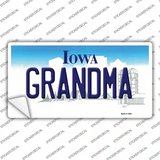 Grandma Iowa Novelty Sticker Decal