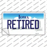 Retired Iowa Novelty Sticker Decal